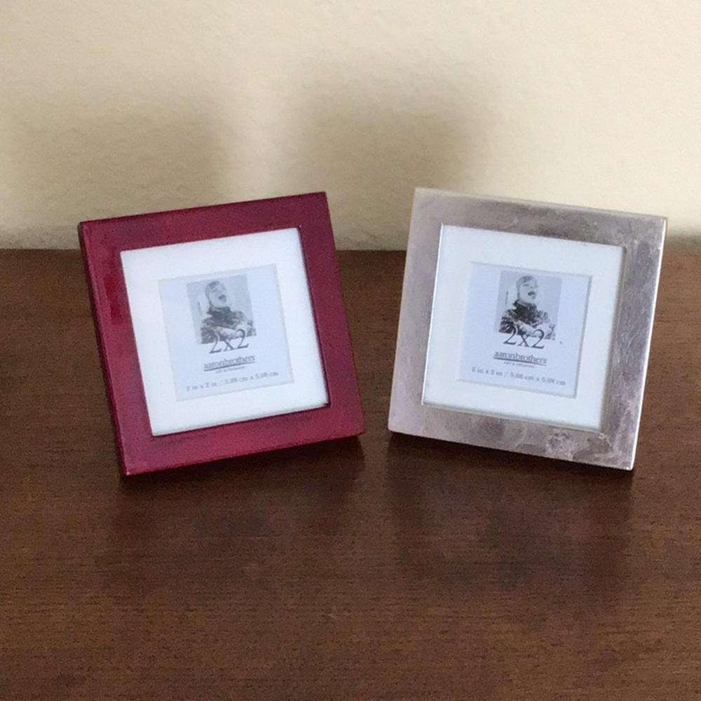 2 small frames with mats.